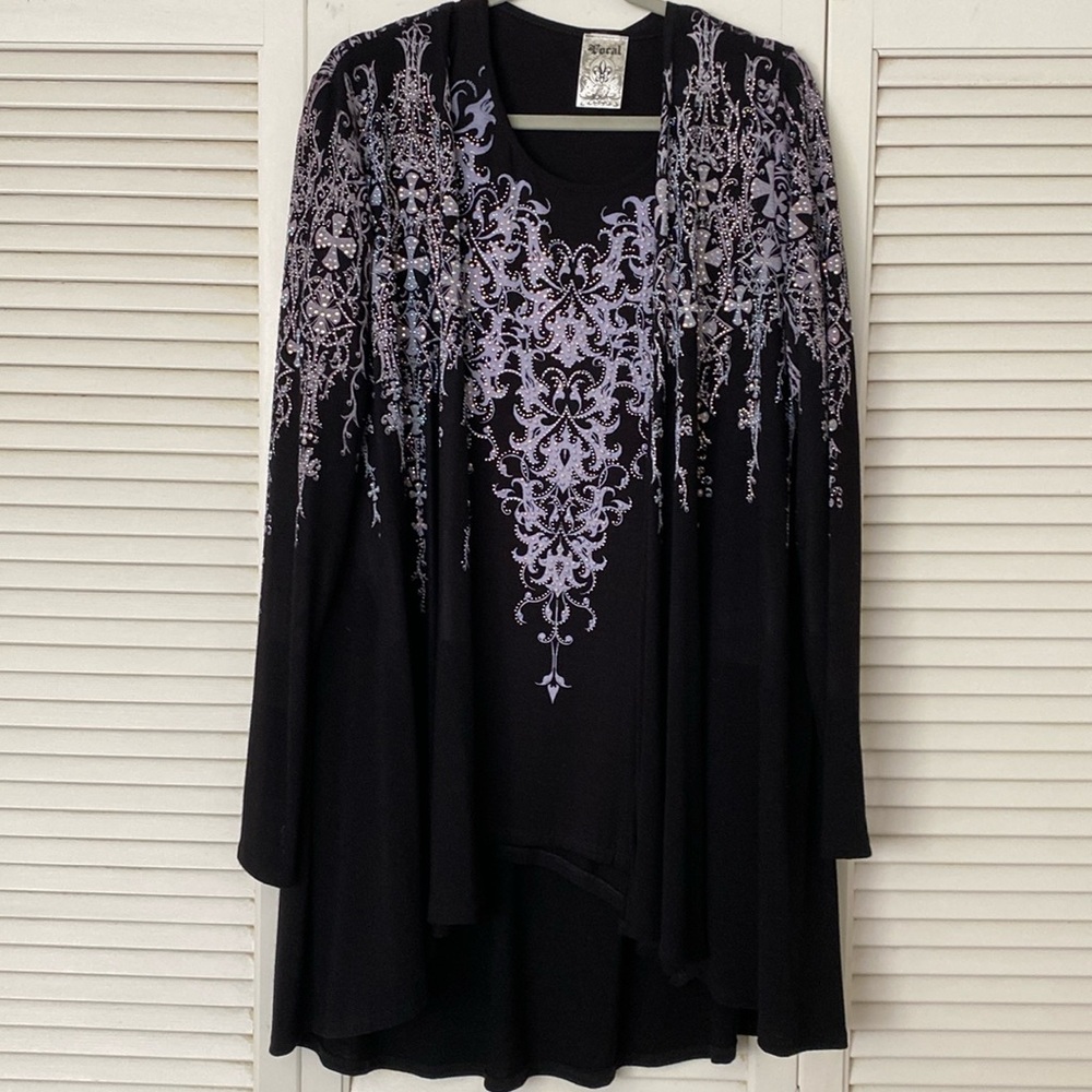 NWOT large 2-piece long sleeves top and jacket